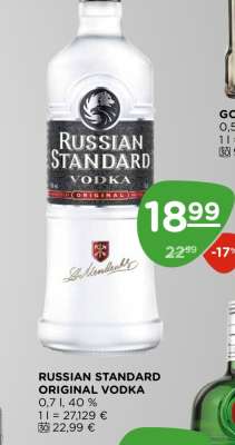 RUSSIAN STANDARD ORIGINAL VODKA