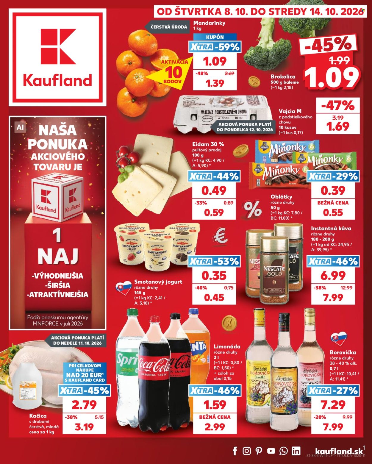 Leták Kaufland - 8.10.2026 - 14.10.2026. Strana 1