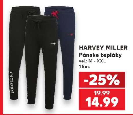 HARVEY MILLER Pánske tepláky