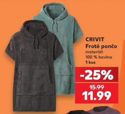 CRIVIT Froté pončo