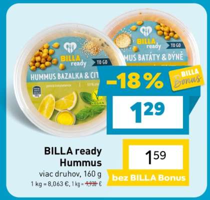 BILLA Ready hummus