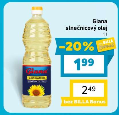 Giana slnečnicový olej
