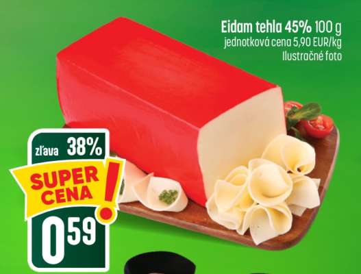 Eidam tehla 45% 100 g