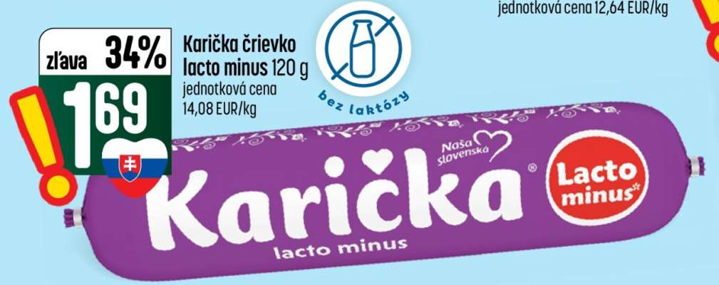 Karička črievko lacto minus 120 g