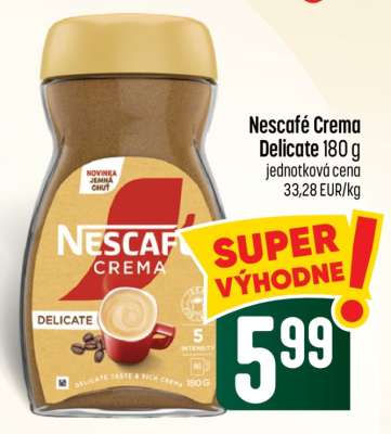 Nescafé Crema Delicate 180 g