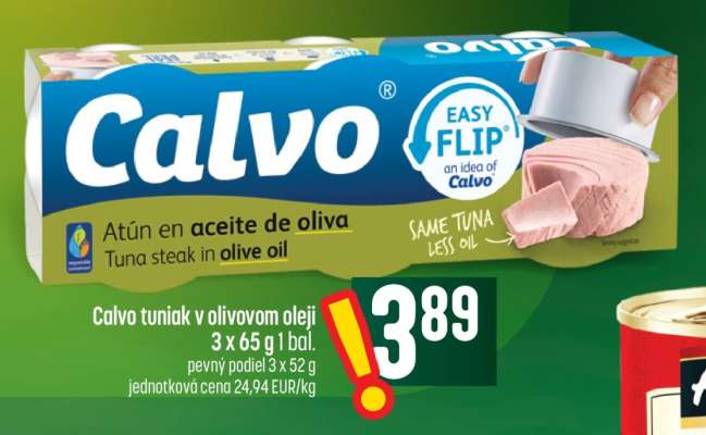 Calvo tuniak v olivovom oleji
