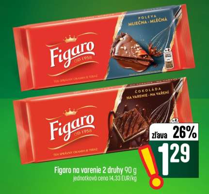 Figaro na varenie 2 druhy 90 g