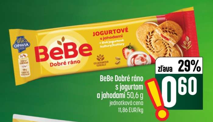 BeBe Dobré ráno s jogurtom a jahodami 50,6 g
