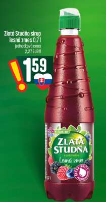Zlatá Studňa sirup lesná zmes 0,7 l