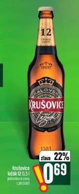 Krušovice ležák 12 0,5 l