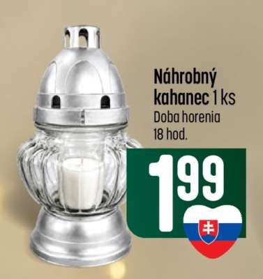 Náhrobný kahance 1 ks
