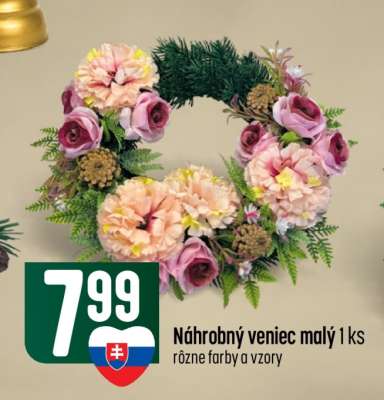 Náhrobný veniec malý 1 ks