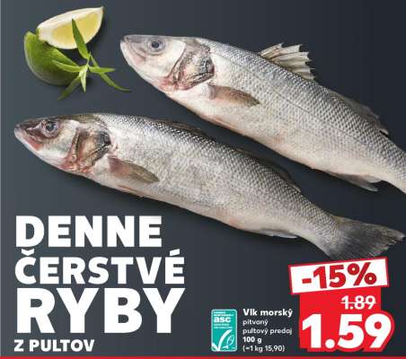 Vlk morský pitvaný pultový predaj 100 g