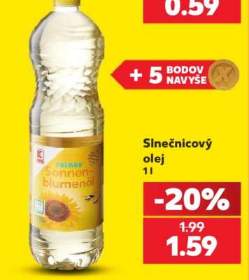 Slnečnicový olej, 1l