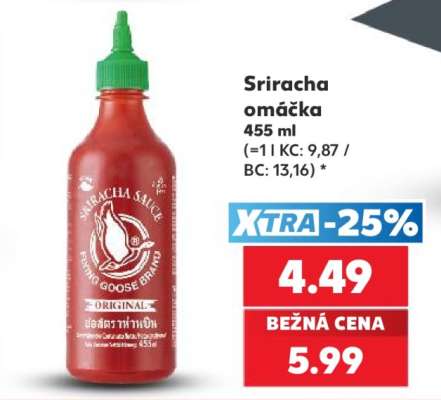 Sriracha omáčka 455 ml