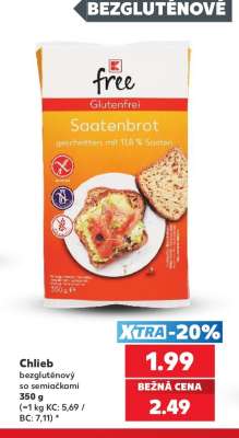 Chlieb bezgluténový so semiačkami