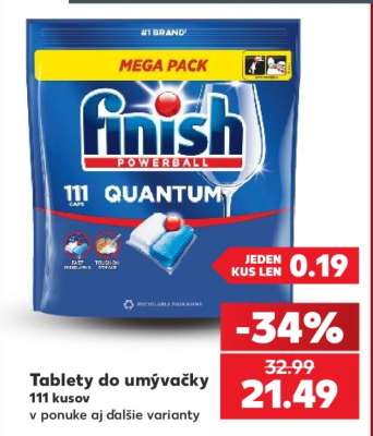 Tablety do umývačky