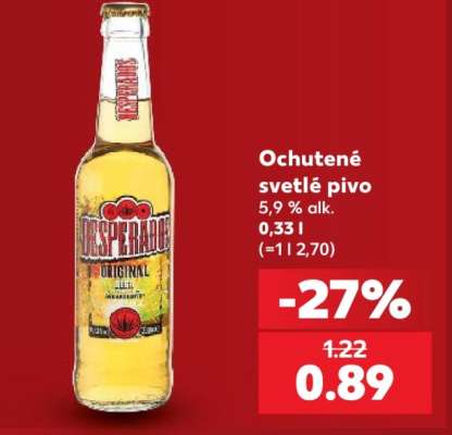 Ochutené svetlé pivo