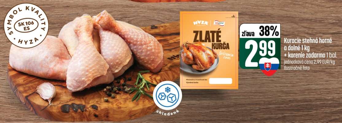 Kuracie stehná horné a dolné 1kg
