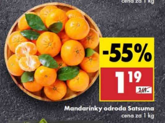 Mandarinky odroda Satsuma