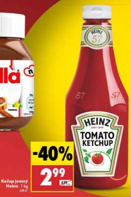 Kečup jemný Heinz 1 kg
