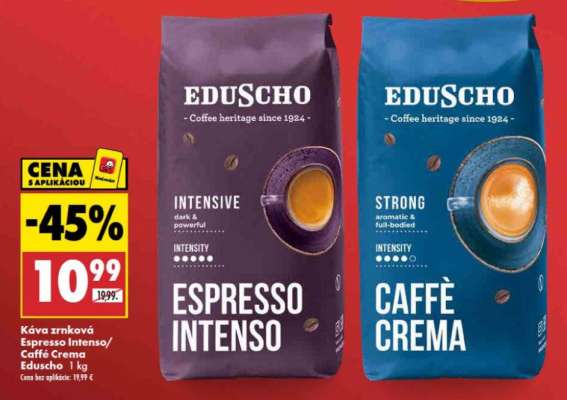 Káva zrnková Espresso Intenso/ Caffé Crema Eduscho 1 kg