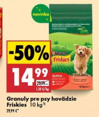 Granuly pre psy hovädzie Friskies 10 kg