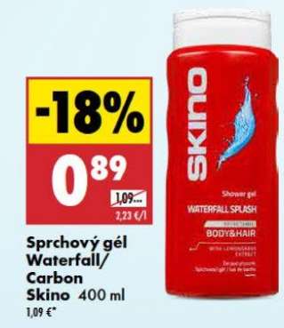 Sprchový gél Waterfall/Carbon Skino 400 ml