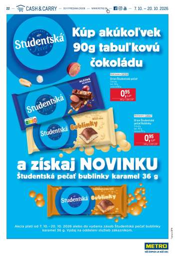 Leták Metro - 7.10.2026 - 20.10.2026.