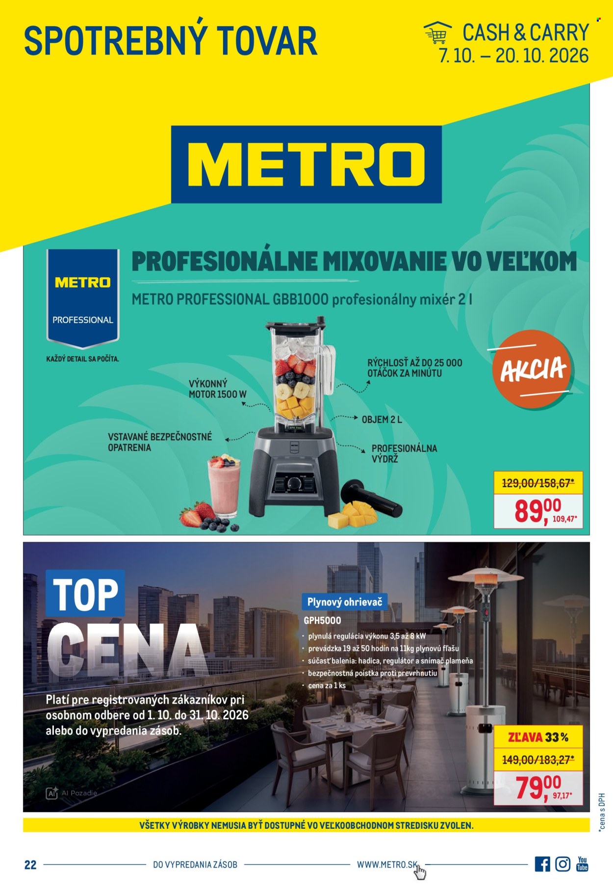 Leták Metro - 7.10.2026 - 20.10.2026. Strana 1