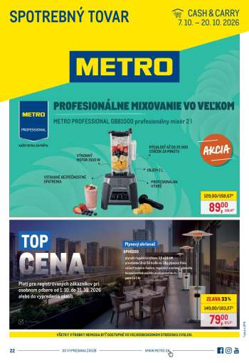 Leták Metro - 7.10.2026 - 20.10.2026.