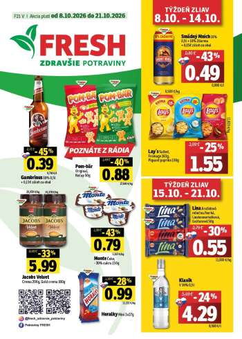 Leták FRESH - 8.10.2026 - 21.10.2026.