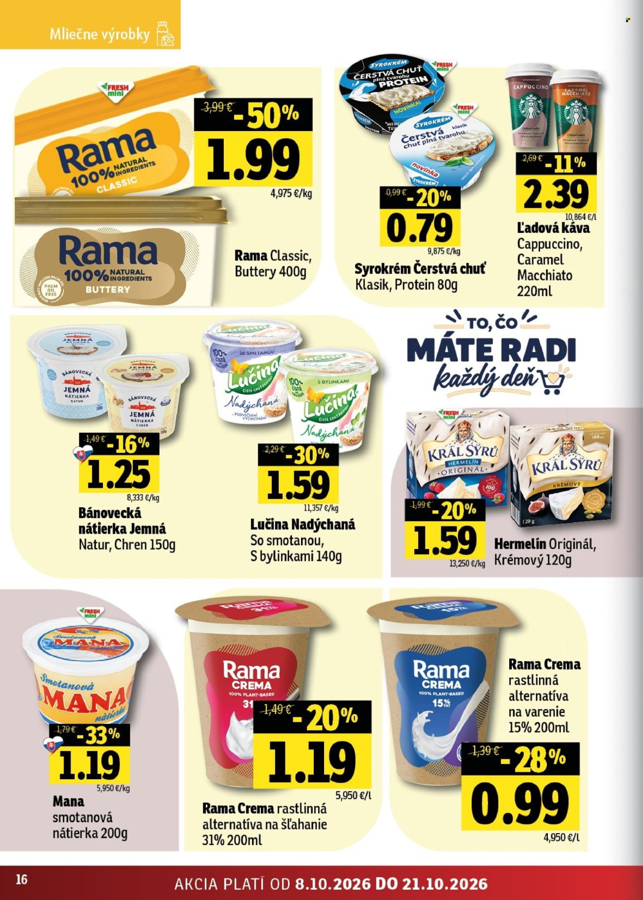 Leták FRESH - 8.10.2026 - 21.10.2026. Strana 16