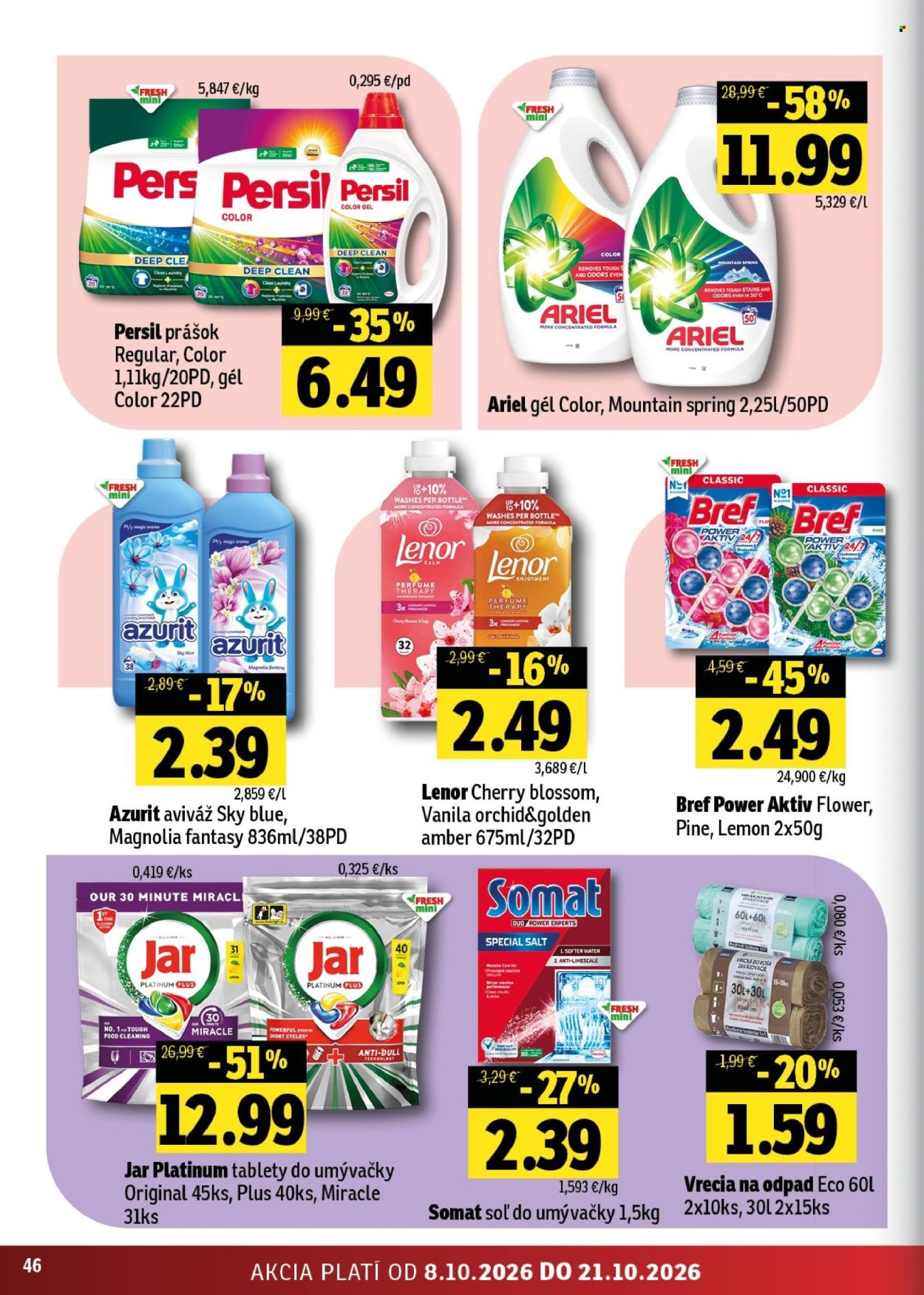 Leták FRESH - 8.10.2026 - 21.10.2026. Strana 46