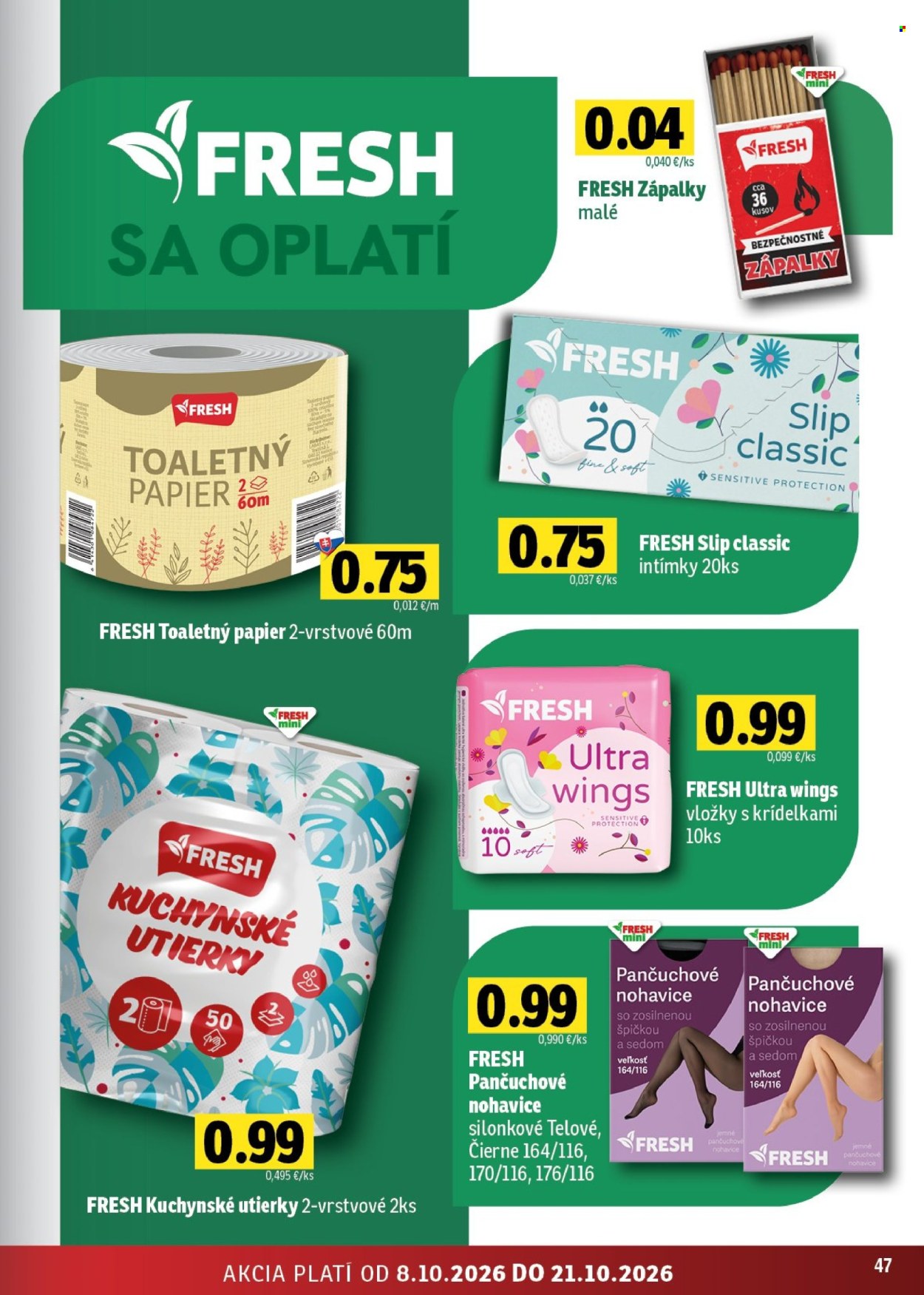 Leták FRESH - 8.10.2026 - 21.10.2026. Strana 47
