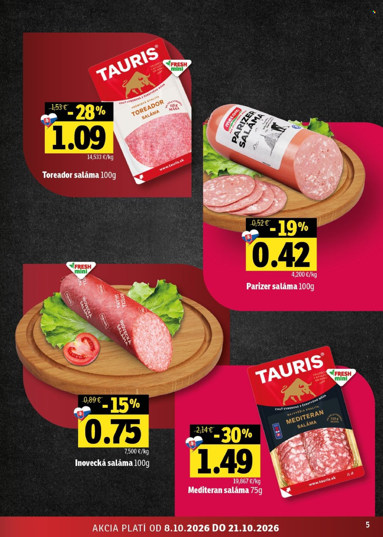 Leták FRESH - 8.10.2026 - 21.10.2026. Strana 5