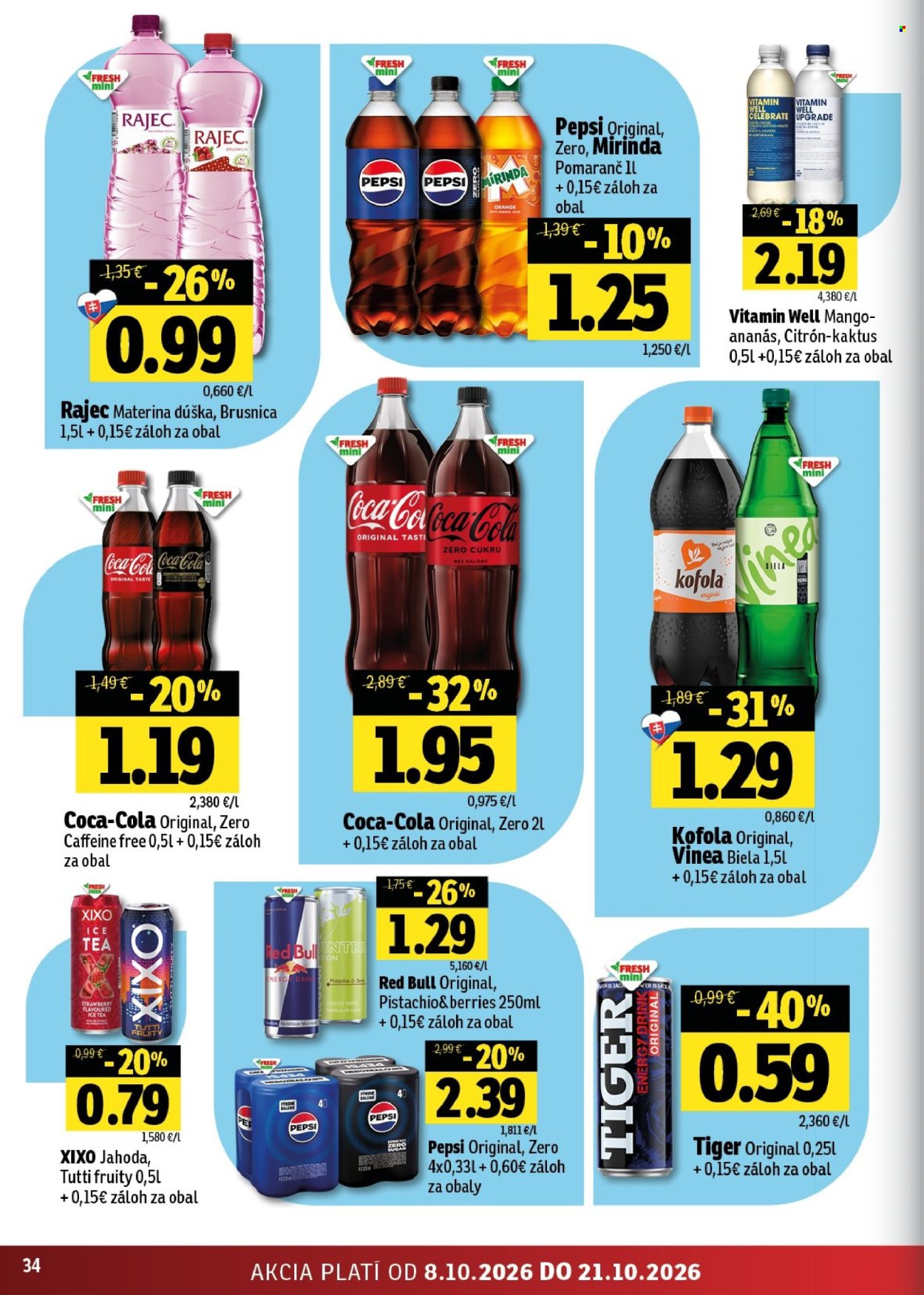 Leták FRESH - 8.10.2026 - 21.10.2026. Strana 34