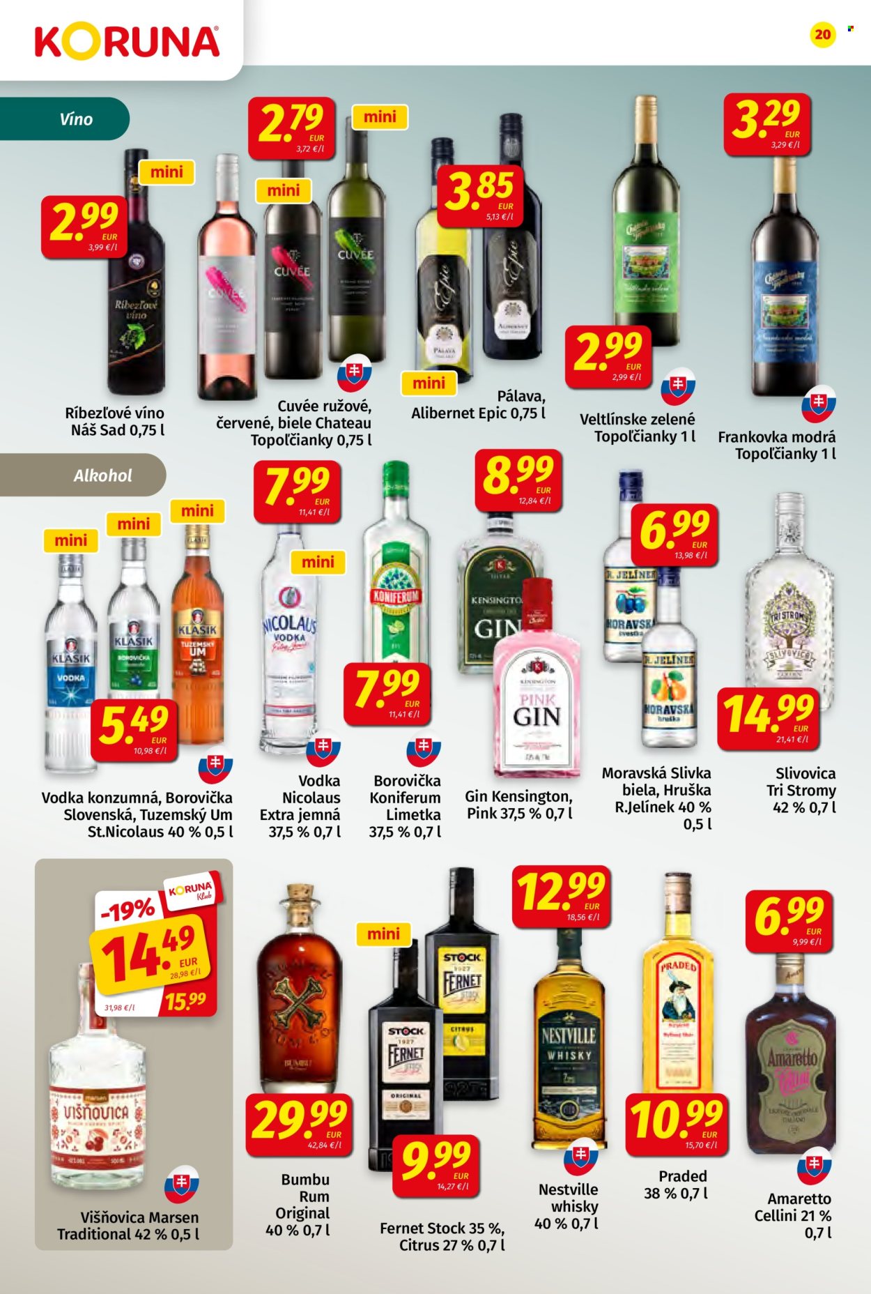 Leták Potraviny KORUNA - 9.10.2026 - 21.10.2026. Strana 20