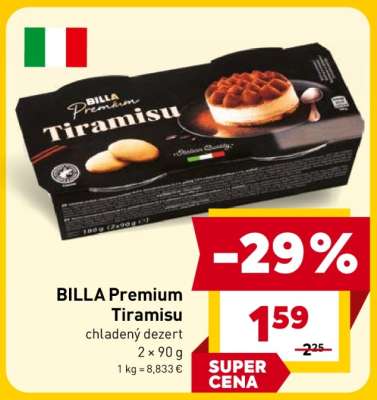 BILLA Premium tiramisu