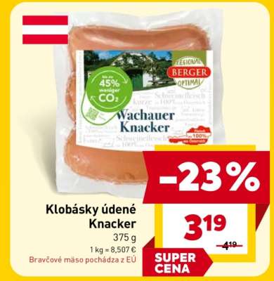 Klobásky údené Knacker