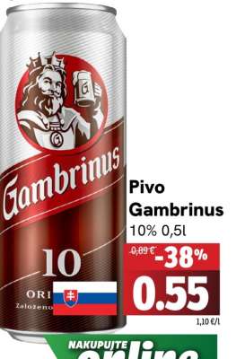 Pivo Gambrinus