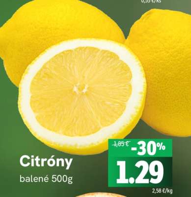 Citróny balené 500g