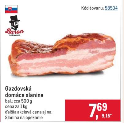 Gazdovská domáca slanina