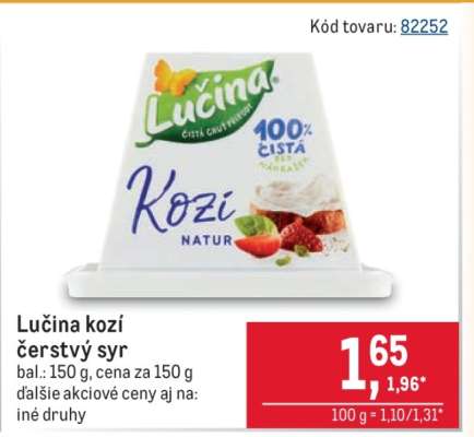 Lučina kozí čerstvý syr