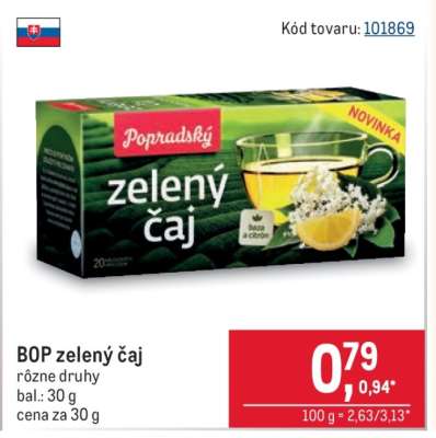Bop zelený čaj