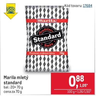 Marila mletý standard