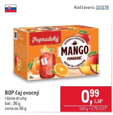 Bop čaj ovocný