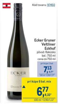Ecker Gruner Veltliner Eckhof