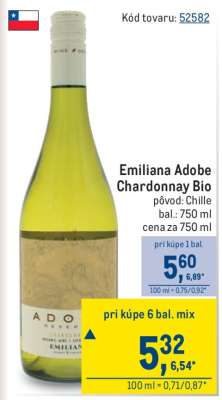 Emiliana Adobe Chardonnay Bio