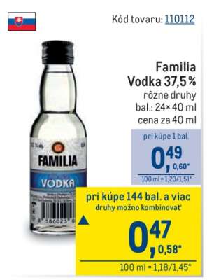 Familia Vodka 37,5 %